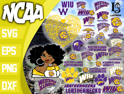 Western Illinois Leathernecks svg,bundle Western Illinois Leathernecks svg eps dxf png file, bundle ncaa svg, ncaa svg