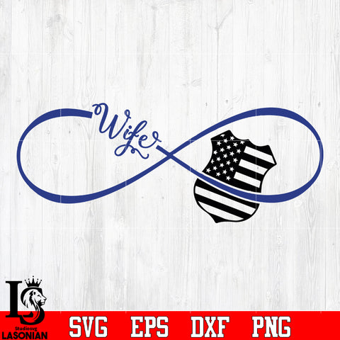 Wife badge police svg eps dxf png file