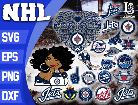 Bundle NHL svg, bundle logo Winnipeg Jets svg dxf eps png file
