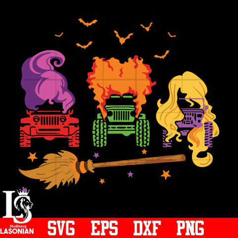Witch car svg, halloween svg, png, dxf, eps digital file