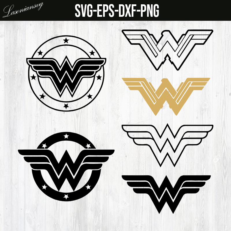Wonder Woman logo svg, Wonder Woman shirt svg, Wonder Woman svg files for Cricut, PNG FILE, SVG FILE, EPS FILE, DXF FILE