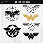 Wonder Woman logo svg, Wonder Woman shirt svg, Wonder Woman svg files for Cricut, PNG FILE, SVG FILE, EPS FILE, DXF FILE