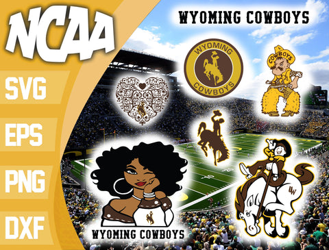 Bundle Wyoming Cowboys svg eps dxf png file