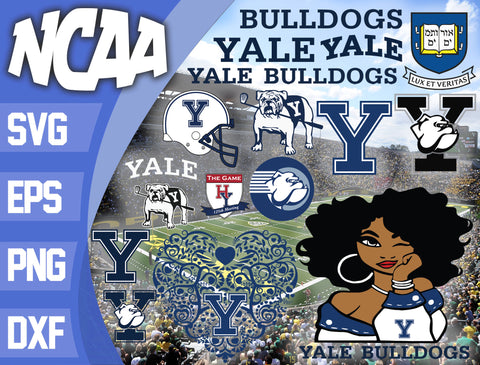 Yale Bulldogs svg,bundle Yale Bulldogs svg eps dxf png file, bundle ncaa svg, ncaa svg