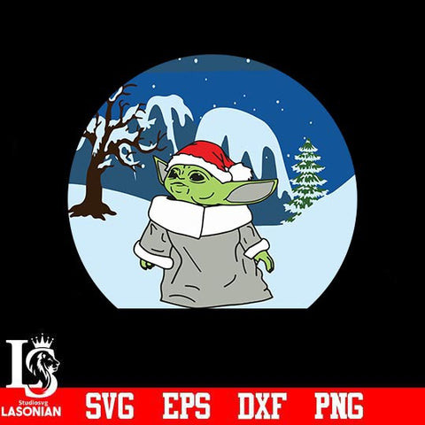 Yoda Chrsitmas svg, png, dxf, eps digital file