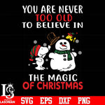 You are never too old to believe in the magic of christmas svg, png, dxf, eps digital file