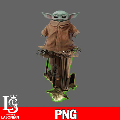 Baby Yoda christmas PNG file, Digital Download