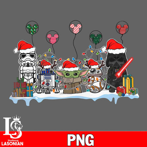 baby yoda christmas,  friends christmas PNG file, Digital Download