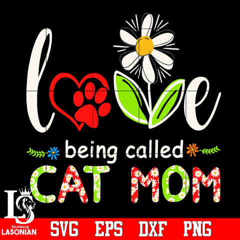 being called cat mom Svg Dxf Eps Png file