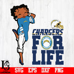betty Boop Los Angeles Chargers svg,eps,dxf,png file
