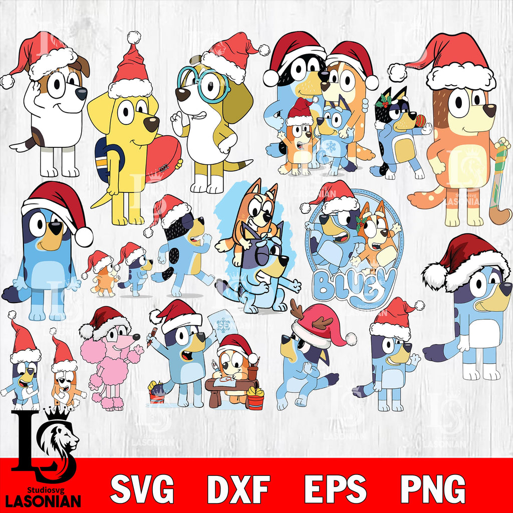 Bluey Christmas Bundle Svg Eps Dxf Png File Digital Download Lasoniansvg bluey-christmas-bundle-svg-eps-dxf-png-file-digital-download-lasoniansvg