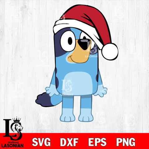 bluey christmas  5 svg eps dxf png file, digital download