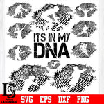 bundle Sports 2, Its In My DNA, Fingerprint svg eps dxf png file