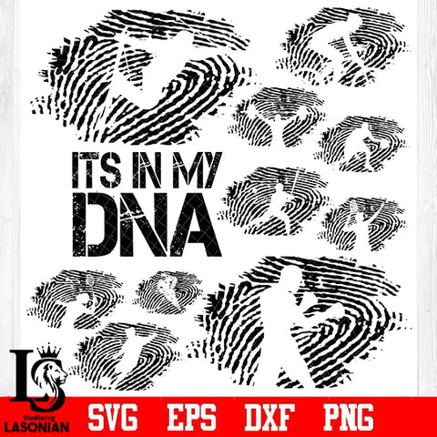 bundle Sports, Its In My DNA, Fingerprint svg eps dxf png file
