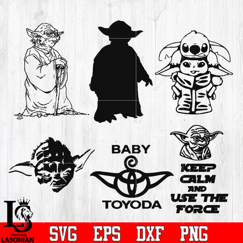 bundle Baby Toyoda, Keep calm and use the force Svg Dxf Eps Png file