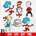 bundle Large Dr Seuss Characters 2-sided Bulletin Board Cut Out Svg Dxf Eps Png file