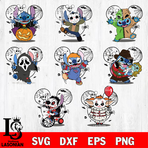 bundle stitch halloween svg, halloween svg eps dxf png file