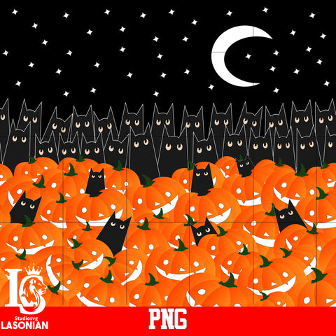 cats halloween PNG file