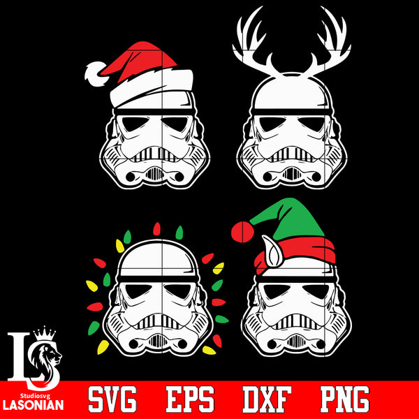 christmas Star Wars, Santa Stormtrooper Reindeer Elf Lights