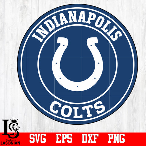 circle Indianapolis Colts svg,eps,dxf,png file