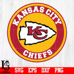 circle Kansas City Chiefs svg,eps,dxf,png file