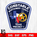 constable montgomery county precinct 1 badge svg eps dxf png file