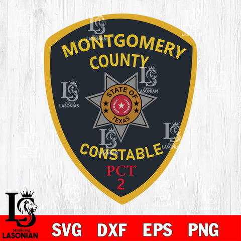 constable montgomery county precinct 2 badge svg eps dxf png file