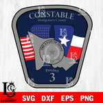 constable montgomery county precinct 3 badge svg eps dxf png file