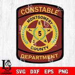 constable montgomery police department 5 badge svg eps dxf png file
