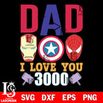 dad l love you svg dxf eps png file Svg Dxf Eps Png file
