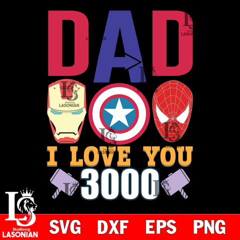 dad l love you svg dxf eps png file Svg Dxf Eps Png file