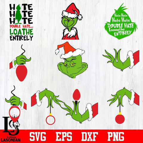 grinch bundle 10 file svg dxf pdf png file