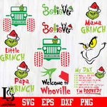 grinch bundle 16 file svg dxf pdf png file