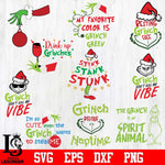 grinch bundle 20 file svg dxf pdf png file