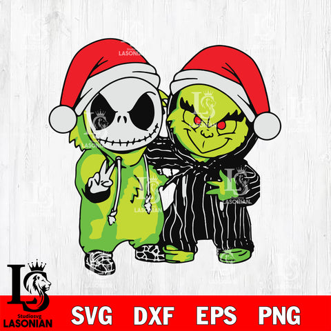 grinch whit jack friends svg eps dxf png file