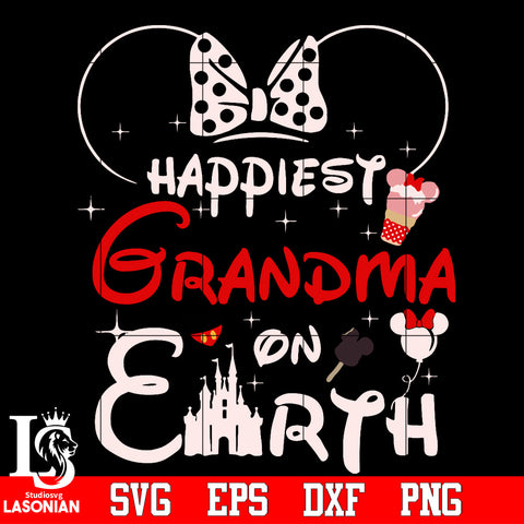 happiest grandma on earth Svg Dxf Eps Png file