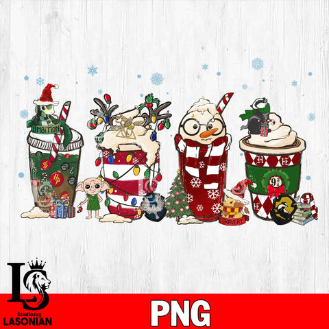 Harry potter coffee chrismas  PNG file, Digital Download