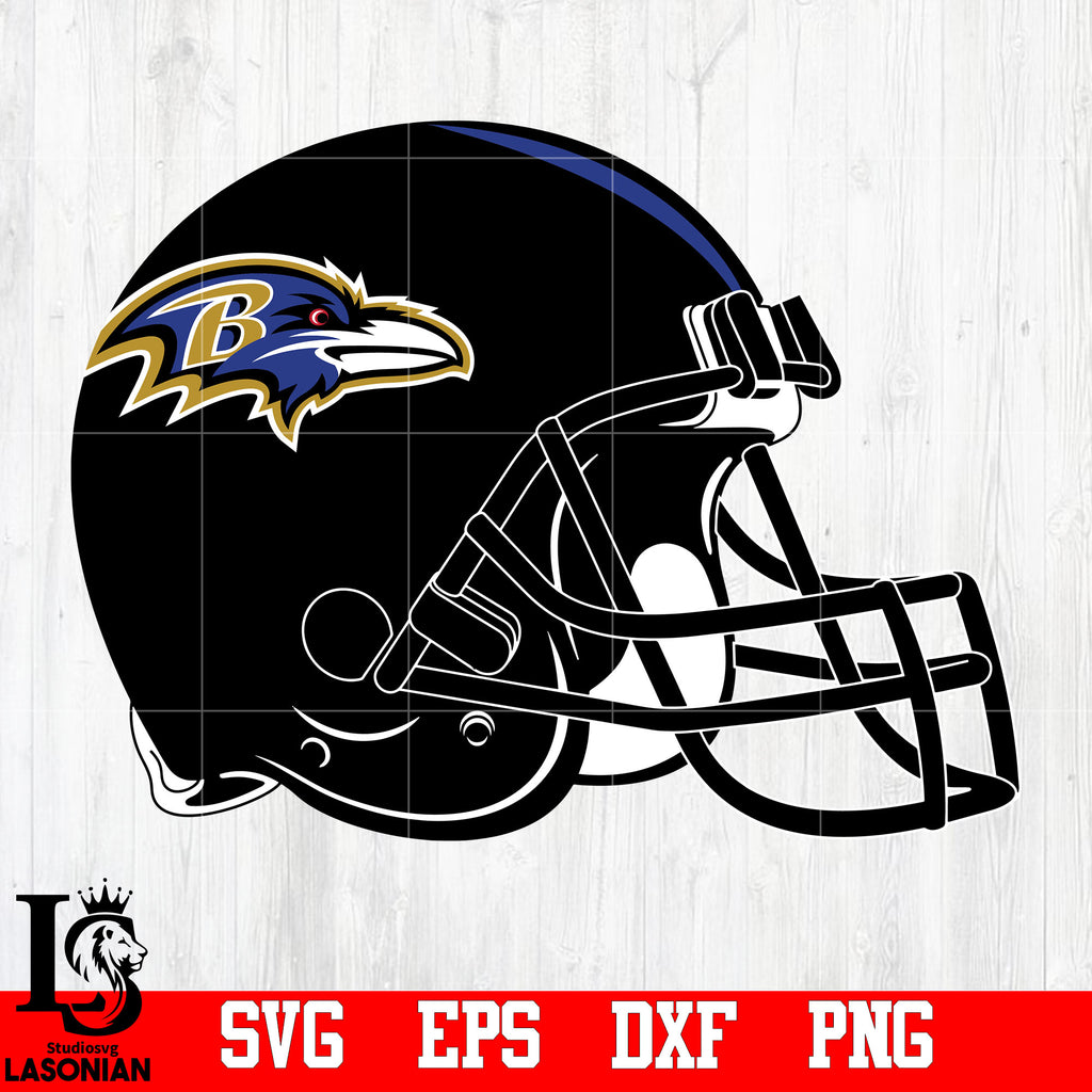 helmet Baltimore Ravens svg,eps,dxf,png file – lasoniansvg