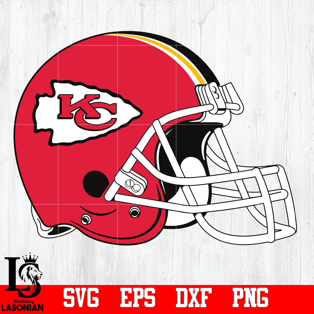 helmet Kansas City Chiefs svg,eps,dxf,png file – lasoniansvg