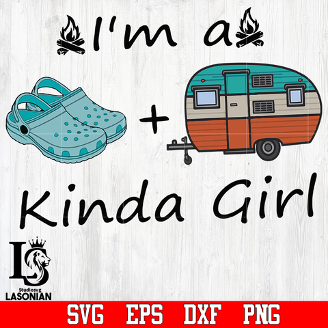 i'm a kinda girl svg,dxf,eps.png file