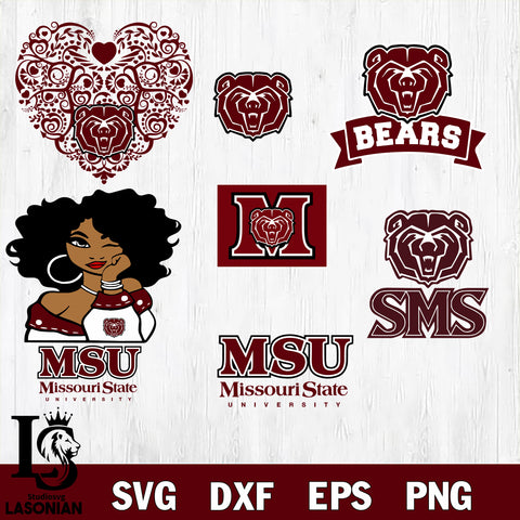 Bundle NCAA Missouri State Bears svg eps dxf png file