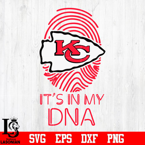 its in my dna Kansas City Chiefs svg eps dxf png file