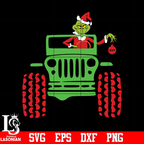 jeep grinch svg eps dxf png file