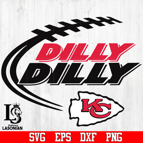kansas city chiefs Dilly Dilly svg,eps,dxf,png file