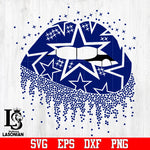 lip dallas cowboys svg,eps,dxf,png file