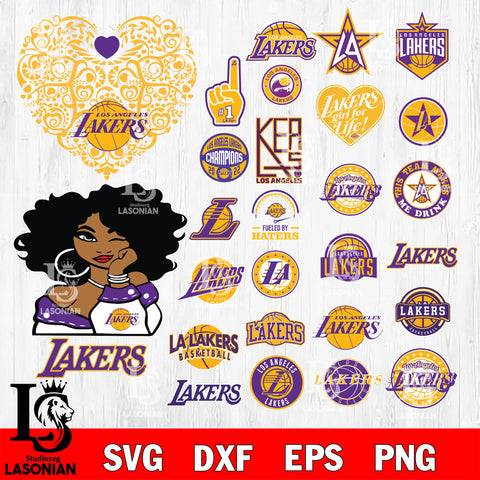 los angeles lakers svg eps dxf png file