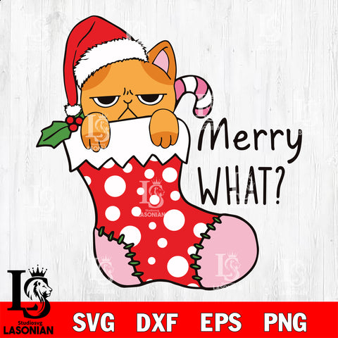 Merry what ? svg eps dxf png file , digital download