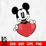 mickey heart valentines  svg , mickey valentine's day svg eps dxf png file, digital download