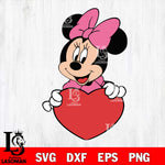 minnie heart valentines 2 svg , mickey valentine's day svg eps dxf png file, digital download
