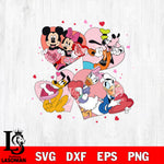 Mickey Valentines Day svg, disney valentine's day svg eps dxf png file, digital download